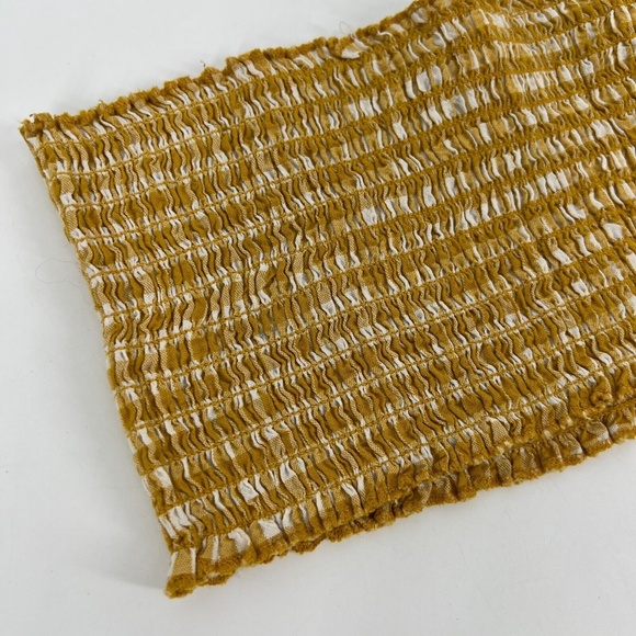 Brandy Melville Kessy Tube Top Gingham Smocked Bandeau Crop - Picture 7 of 12